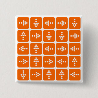 LED Arrow Square Orange Button