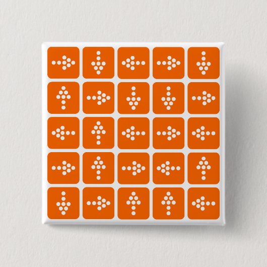 LED Arrow Square Orange Button (Vorderseite)