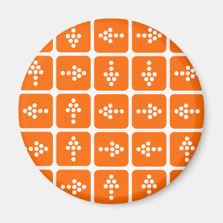 LED Arrow Square Orange Magnet