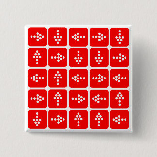 LED Arrow Square Red Button