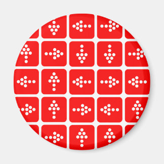 LED Arrow Square Red Magnet