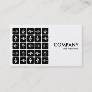 LED Arrows Square - White (Gold Card) Visitenkarte