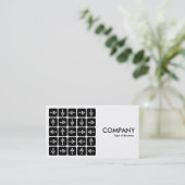 LED Arrows Square - White Visitenkarte (Stehend Vorderseite)