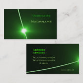LED green Visitenkarte (Vorne/Hinten)