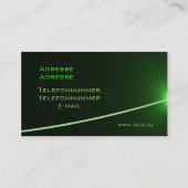 LED green Visitenkarte (Rückseite)