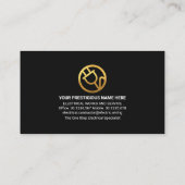 LED-Lampe für den elektrischen Akku Visitenkarte (Rückseite)