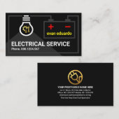 LED-Lampe für den elektrischen Akku Visitenkarte (Vorne/Hinten)