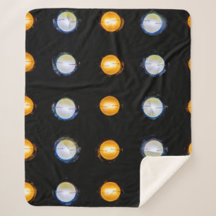 LED-Leuchten schließen den abstrakten Hintergrund. Sherpadecke