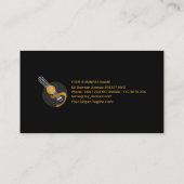 LED-Leuchtgitarre Visitenkarte (Rückseite)