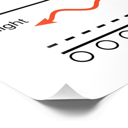 LED-Lichtausgangsdiode Schematisch Fotodruck (Ecke)