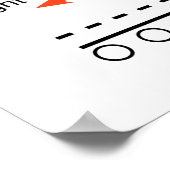 LED-Lichtausgangsdiode Schematisch Poster (Ecke)