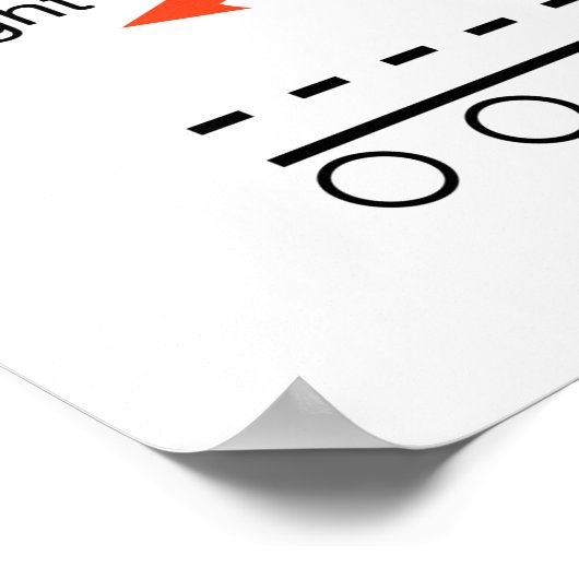 LED-Lichtausgangsdiode Schematisch Poster (Ecke)