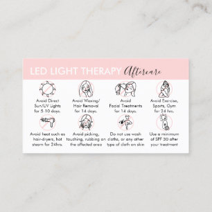 LED Lichttherapie Nachsorge Visitenkarte