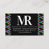 LED Light Strips Neon Lighting Business Branding Visitenkarte (Rückseite)