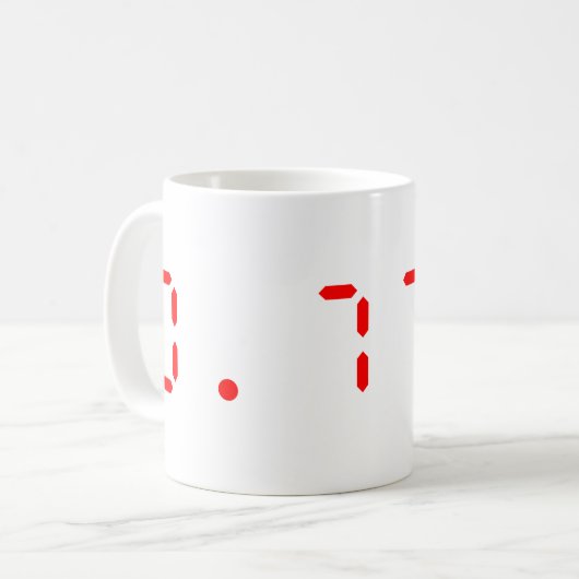 LED-Rechner Hallo | 0,7734 Kaffeetasse (Vorderseite Links)