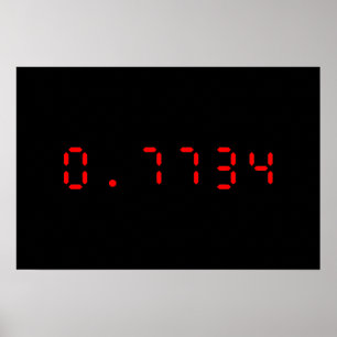 LED-Rechner Hallo   0,7734 Poster