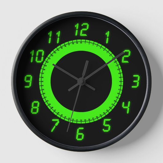 LED Style Wall Clock Uhr (Vorderseite)