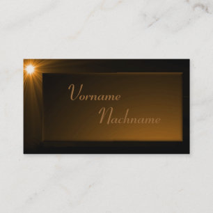 LED Supernova bronze Visitenkarte