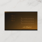 LED Supernova bronze Visitenkarte (Rückseite)