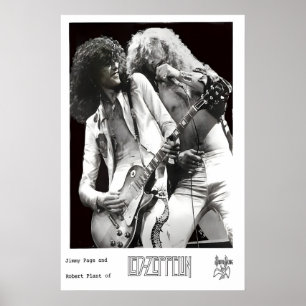Led Zeppelin 1975 Swan Song Promo-Foto-Print 1 Poster