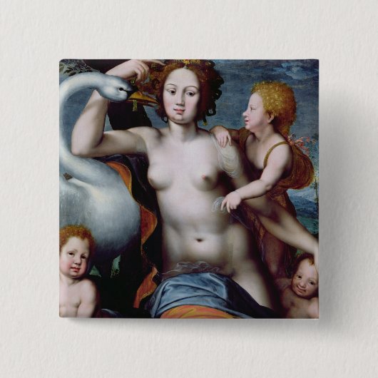 Leda und der Schwan Button (Vorderseite)
