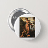 Leda und der Schwan Knopf Button (Vorne & Hinten)