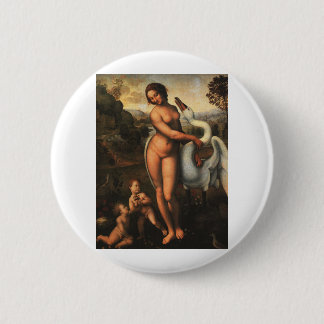 Leda und der Schwan Knopf Button