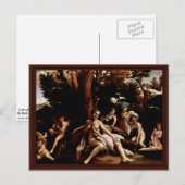 Leda und der Schwan nach Geburtsname Postkarte (Vorne/Hinten)