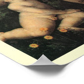 Leda und die Swan von Leonardo da Vinci Poster (Ecke)