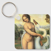 Leda und die Swan von Leonardo da Vinci Schlüsselanhänger (Vorderseite)