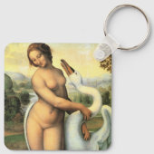 Leda und die Swan von Leonardo da Vinci Schlüsselanhänger (Rückseite)