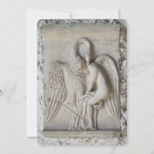 Leda und Swan Feiertagskarte (Vorderseite)