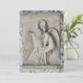Leda und Swan Feiertagskarte (Stehend Vorderseite)