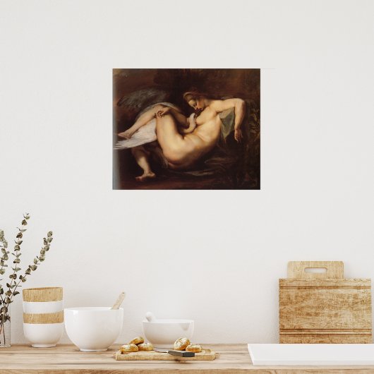 Leda und Swan Poster (Küche)