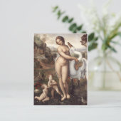 Leda und Swan Postkarte (Stehend Vorderseite)