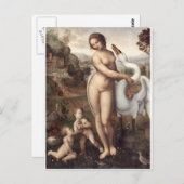 Leda und Swan Postkarte (Vorne/Hinten)