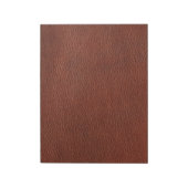 Leder 11" x 8,5" Notepad - 40 Seiten Notizblock (Rotiert)