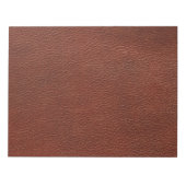 Leder 11" x 8,5" Notepad - 40 Seiten Notizblock (Vorderseite)