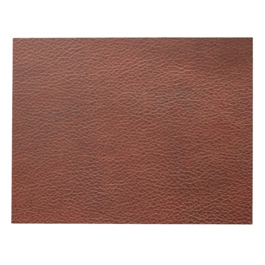 Leder 11" x 8,5" Notepad - 40 Seiten Notizblock (Vorderseite)