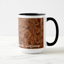 Leder 15 Unze-Tasse Rancho Del Vinedos Temecula CA