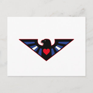 Leder Adler Stolz Postkarte
