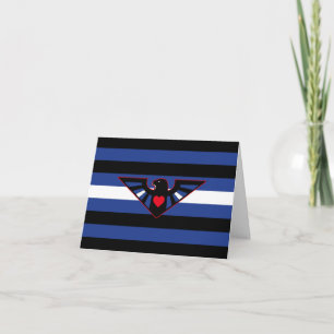 Leder-Adler-Stolzflagge Karte