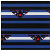 Leder-Adler-Stolzflagge Stoff (Nahaufnahme)