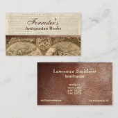 Leder-Antiquitätenkarte Visitenkarte (Vorne/Hinten)