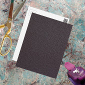 Leder aus Braun Postkarte