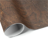 Leder aus Cowhide-Imitaten Geschenkpapier (Rolleneckpunkt)