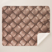 Leder aus Holz, Bronzefarben. Sherpadecke (Vorderseite (Horizontal))