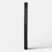 Leder aus schwarzem Imitat Case-Mate iPhone Hülle (Rückseite / Links)