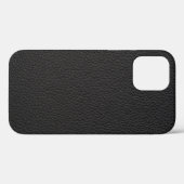 Leder aus schwarzem Imitat Case-Mate iPhone Hülle (Rückseite (Horizontal))