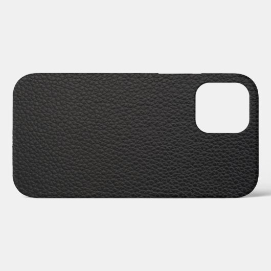 Leder aus schwarzem Imitat Case-Mate iPhone Hülle (Rückseite (Horizontal))